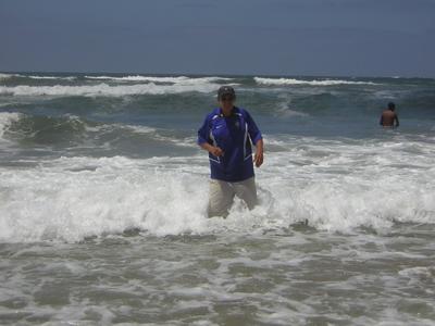 the beach